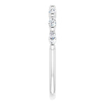 white gold eternity ring with marquise diamonds