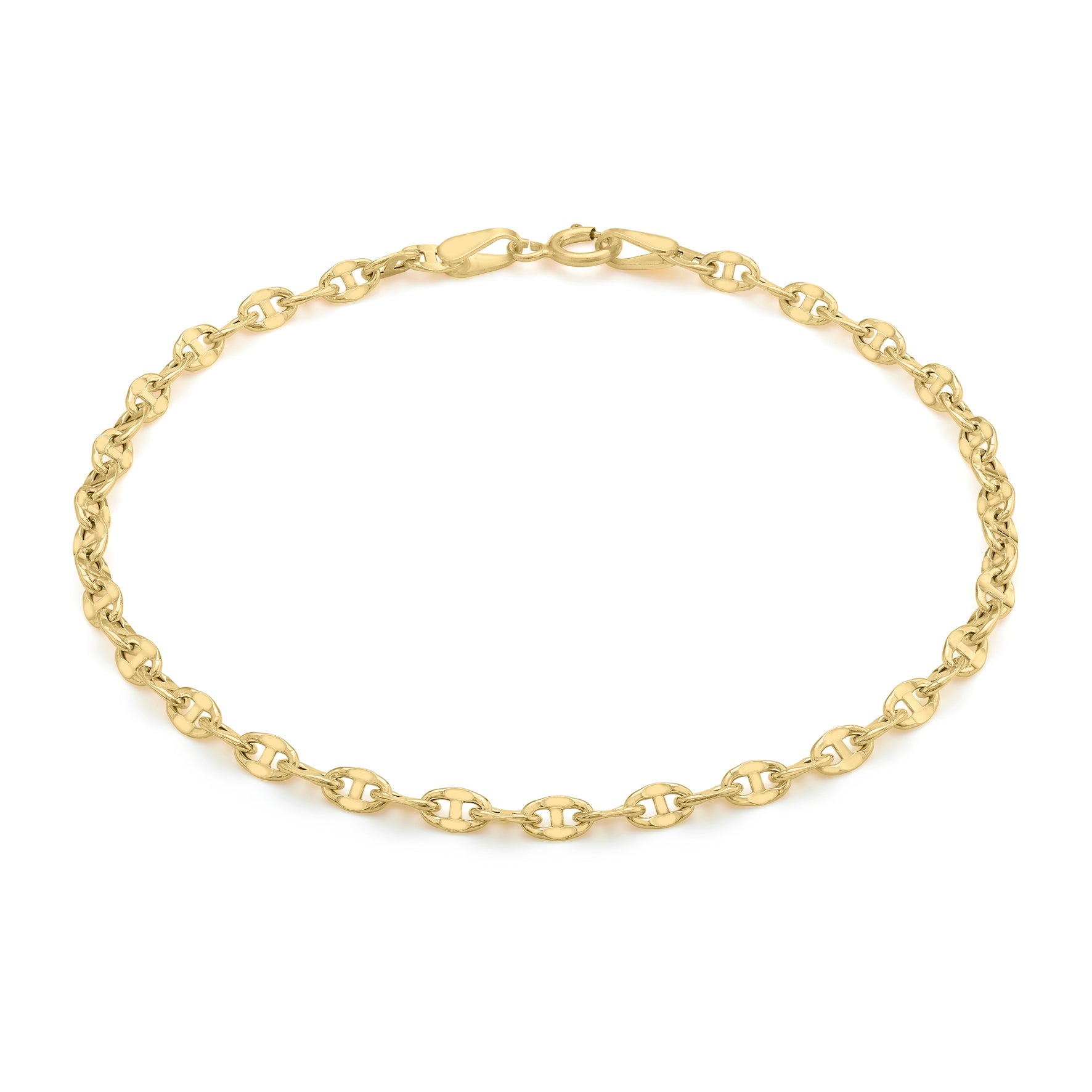 gucci link 9kt yellow gold bracelet