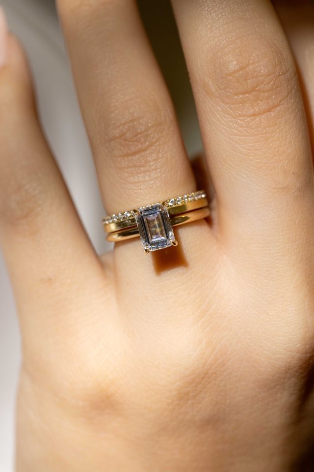 half diamond wedding band 