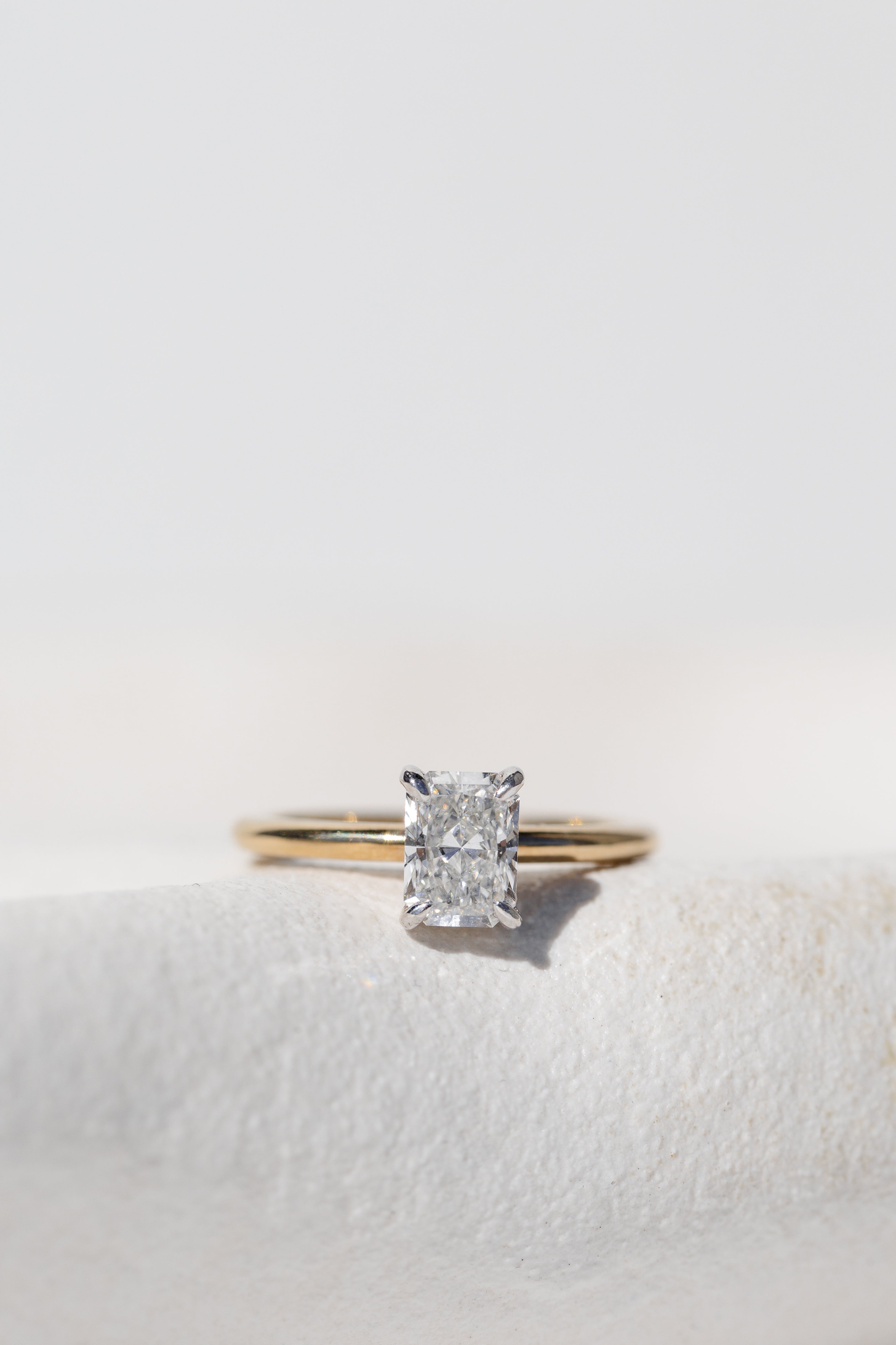 Radiant Cut Diamond Solitaire Engagement Ring