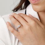 White Gold Trilogy Three Stone Engagement Ring