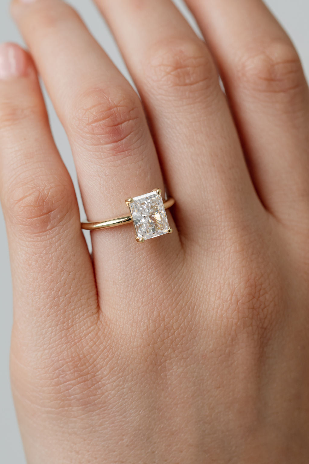 Radiant Cut Solitaire Engagement Ring