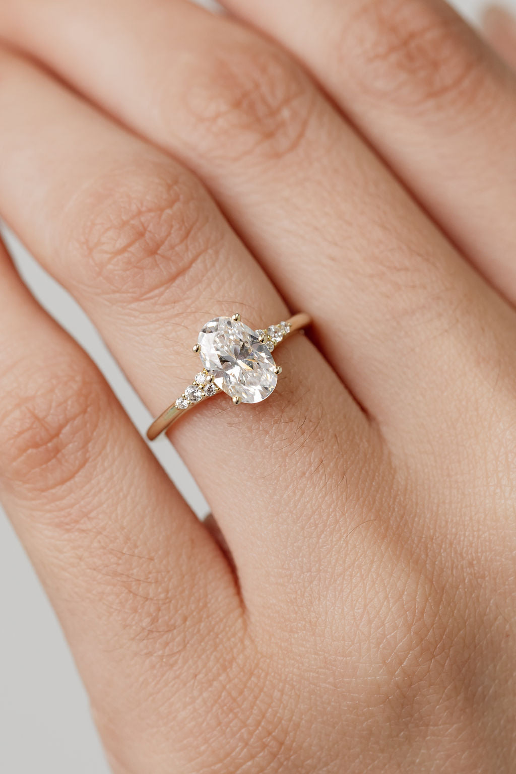 Unique Oval Engagement Ring