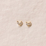 heart shape diamond earring 