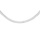 herringbone necklace silver