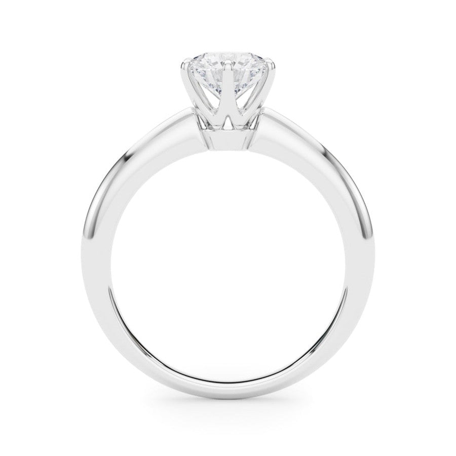 platinum classic knife edge engagement ring