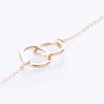 interlocking circles bracelet yellow gold