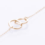 interlocking circles bracelet yellow gold