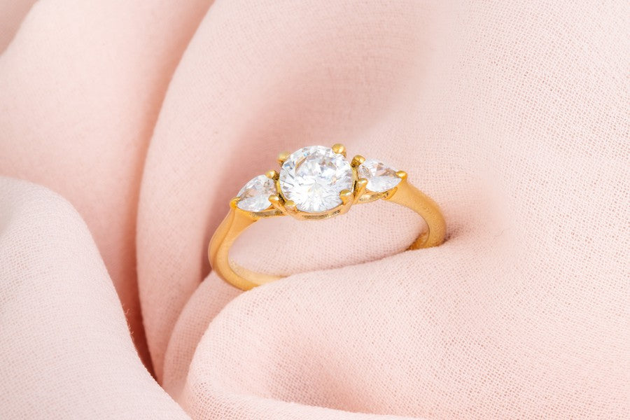 June | Round Trilogy Ring