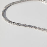 lab grown diamond tennis necklace