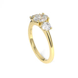 Lauren Oval Trilogy Engagement Ring