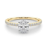 Legacy Oval - a stunning oval centre diamond set upon a fine diamond band