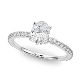 Legacy Oval - a stunning oval centre diamond set upon a fine diamond band