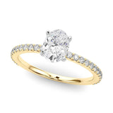 Legacy Oval - a stunning oval centre diamond set upon a fine diamond band