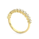 Lottie Statement Moissanite Ring in Yellow Gold