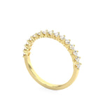 3 claw moissanite wedding ring