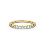 3 claw diamond wedding ring