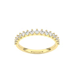 3 claw diamond eternity ring