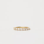marquise cut diamond  half set wedding ring
