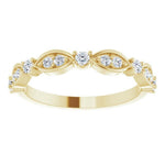 marquise shape bezel setting with round diamonds 