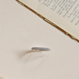 Miss Pavé - pave set moissanite ring