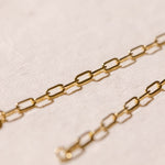 paperclip chain bracelet small - 9kt yellow gold 