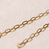 paperclip chain bracelet small - 9kt yellow gold 