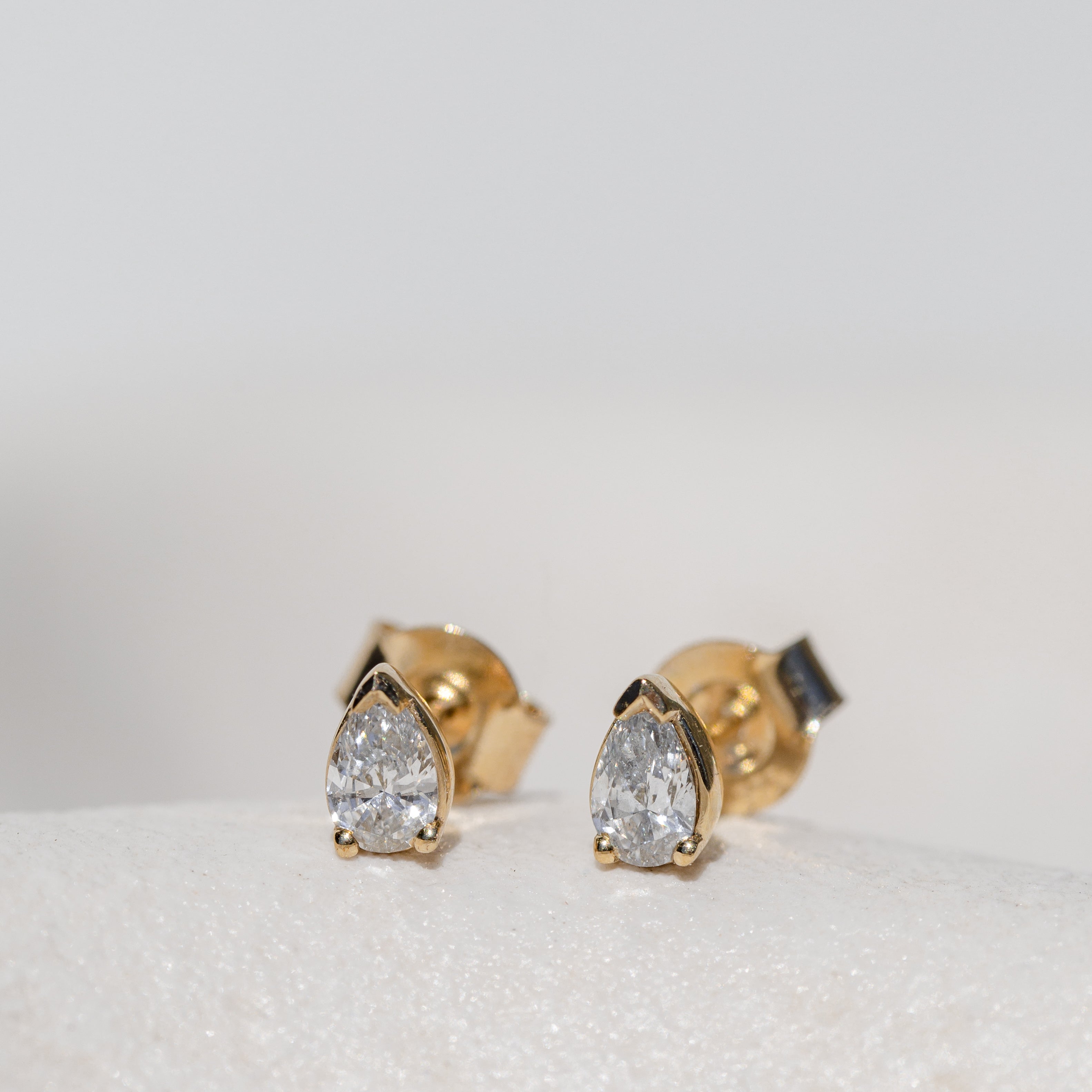 pear cut diamond earrings