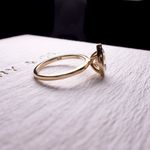 pear cut diamond ring gold