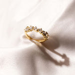 pear cut diamond wedding band