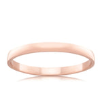 plain band stacking ring rose gold 