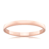 plain band stacking ring rose gold 