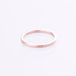 plain band stacking ring rose  gold 9kt