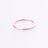 plain band stacking ring rose  gold 9kt
