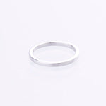 plain band stacking ring white  gold 9kt