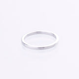 plain band stacking ring white  gold 9kt