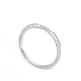 platinum knife edge diamond wedding ring 