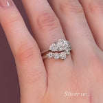 Flat cigar ring in yellow gold