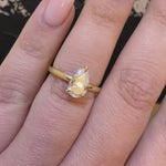 1.19ct Pear Cut Solitaire Diamond engagment ring