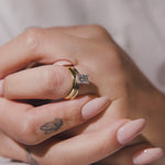  a plain half round engagement ring
