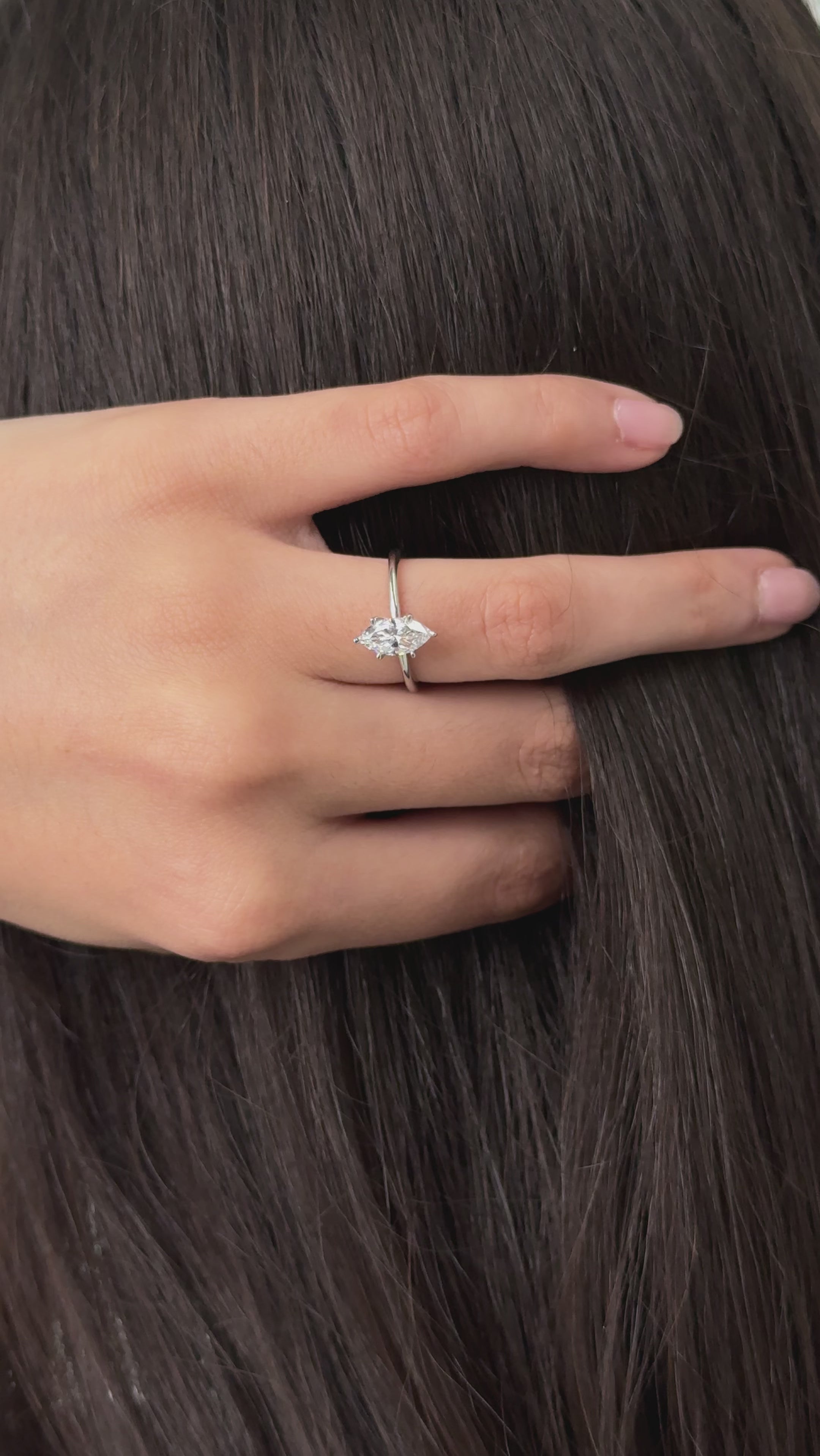 marquise diamond solitaire engagement ring