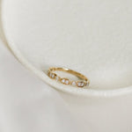 Yellow gold diamond wedding ring