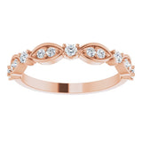 rose gold diamond eternity ring