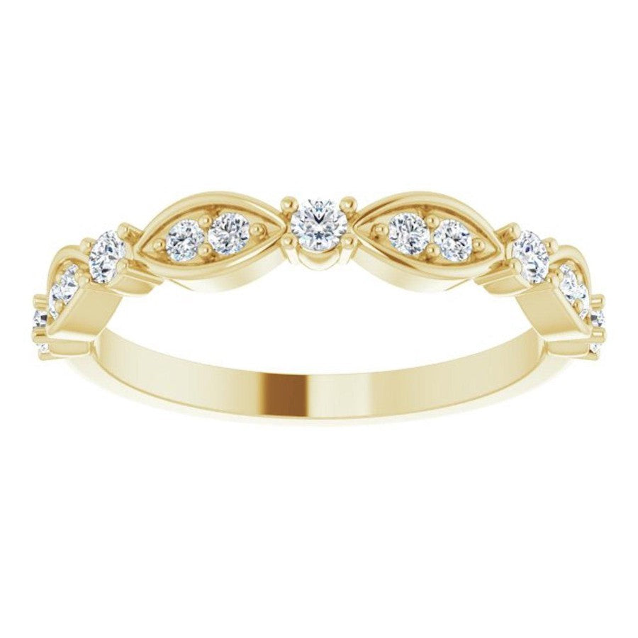 yellow gold diamond eternity ring 