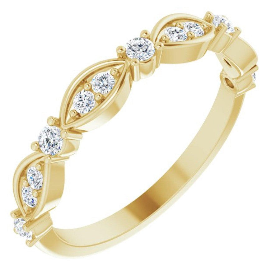 yellow gold diamond wedding ring 