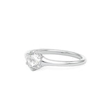 Rose Cut Solitaire Engagement Ring