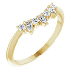 yellow gold diamond crown ring with round diamonds and marquise diamonds