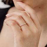  round diamond and baguette diamond wedding ring 1