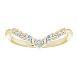 yellow gold diamond crown ring with round diamonds and pear shape diamonds
