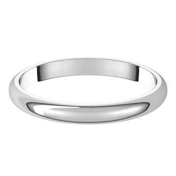 The Classic - a plain half round wedding ring